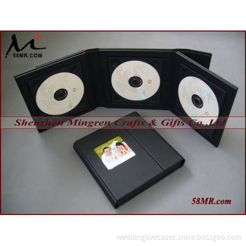 Leather CD holder,Cd box wedding